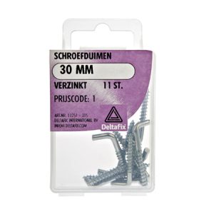 Deltafix Schroefduimen verzinkt 30 mm 11 stuks