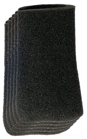 Schuimstoffilterset - 10 liter - 5 stuks