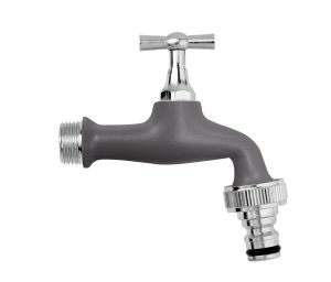 Aquajet Tuinkraan Verchroomd  1/2" - Grijs