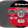 Einhell Slijpschijven dun 125x1,0 mm - 10 stuks