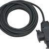 Brennenstuhl Verlengsnoer IP44 10m 3-weg 3G1,5 - Zwart