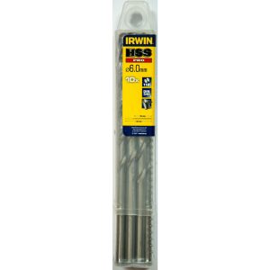 IRWIN HSS PRO Metaalboor (lang) 118° 6.0mm 10PCS