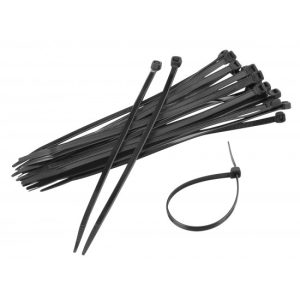 Bundelbandjes Tyraps zwart 4,8 mm 350 mm - 100stuks