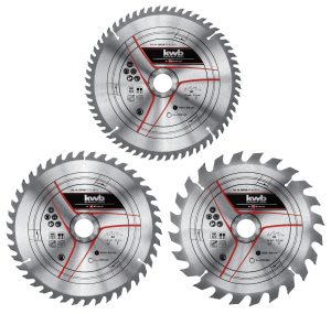 KWB Zaagblad-set 250 x 3,2 x 30mm - 24, 42 & 60 Tands