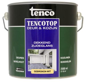 Tencotop Deur & Kozijn Dekkend Zijdeglans Gebroken Wit - 2,5 L