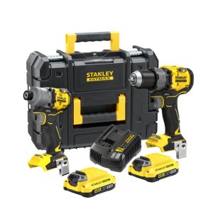 Stanley SFMCK211D2T-QW CombiKit Brushless – Klopboormachine & Slagschroevendraaier