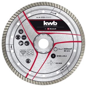 KWB Diamantslijpschijf 180 x 25,4mm Turbo