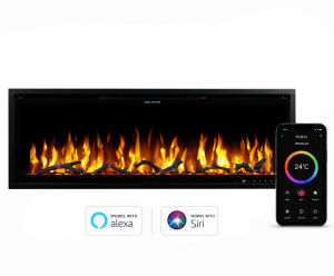 FJORTA Elektrische Sfeerhaard 40" ODIN – 102 cm – 800 / 1600 Watt