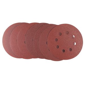 IRWIN Set Schuurschijven 25PCS excentrisch diameter 125mm met klittenband, 10x K60, 10x K80 en 5x K120.