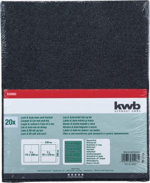 KWB Schuurpapier 230x280mm Waterproof 20st.