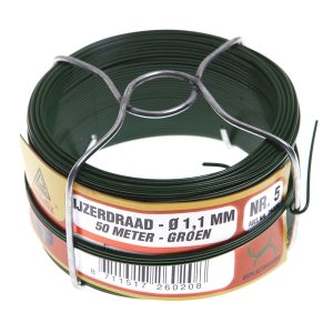 Deltafix IJzerdraad geplastificeerd 50 m1 x 1,1 mm