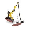Powerplus Telescopische Wandschuurmachine 710W Ø225 mm – 6 schuurvellen