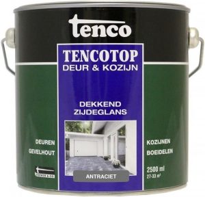 Tencotop Deur & Kozijn Dekkend Zijdeglans Antraciet - 2,5 L